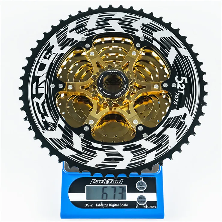 12S 11-52T gold Zracing Alpha 12s легкая кассета 12 скоростей MTB велосипед Freewheel 11-50 T/11-52 T-Gold, совместима с M9100/XX1 NX Eagle - Цвет: 12S 11-52T gold