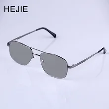 HEJIE мужские металлические фотохромные очки для чтения линзы с