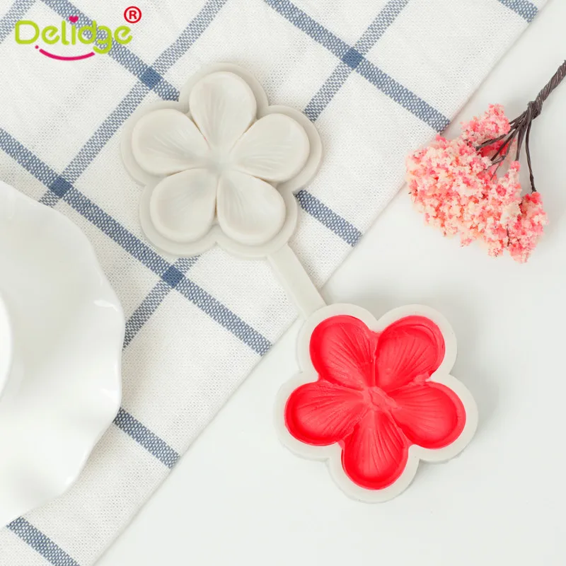 Delidge сливы силиконовая формочка в виде цветов Sugarcraft инструмент для украшения
