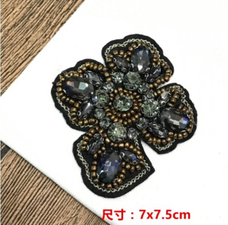 1 шт. стразы ананас крест леденец бусины патчи для одежды швейная аппликация