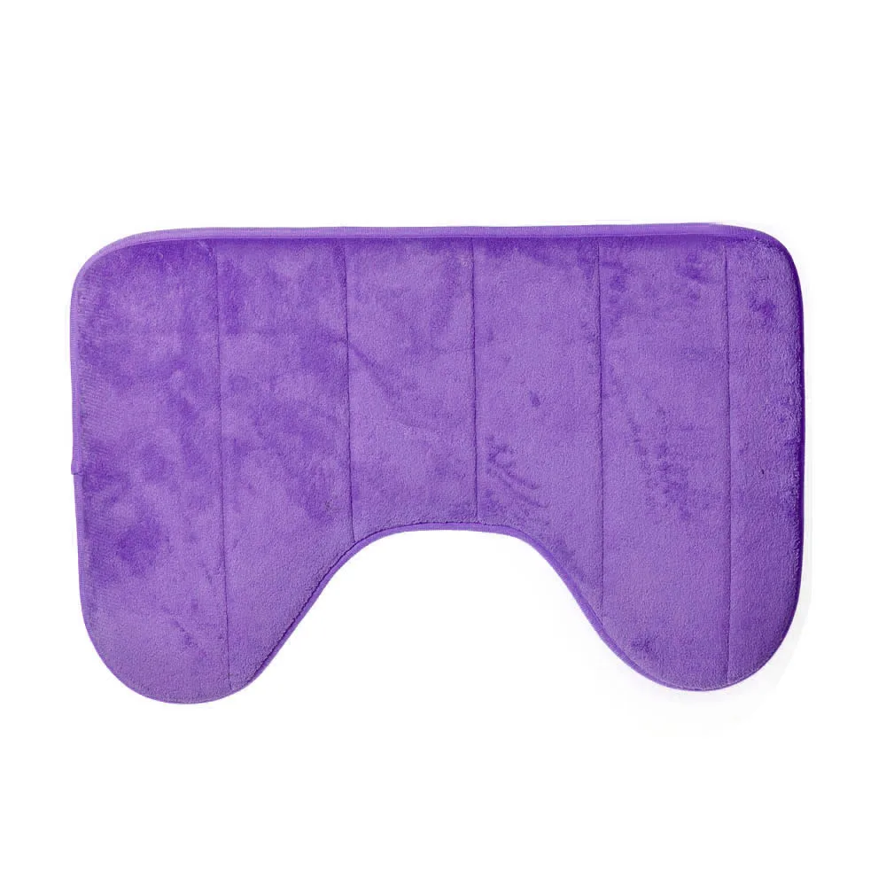 

1pc Bath Mats 40*60cm Prevalent Cute U Shaped Soft Pats Anti Slip Home Bathroom Floor Mat Toilet Carpet Decoration