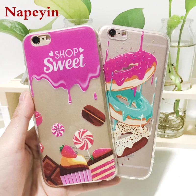 Napeyin чехол для телефона iPhone 6 6S 7 8 плюс SE 5 5S обувь девочек кошка Мандала банан панда