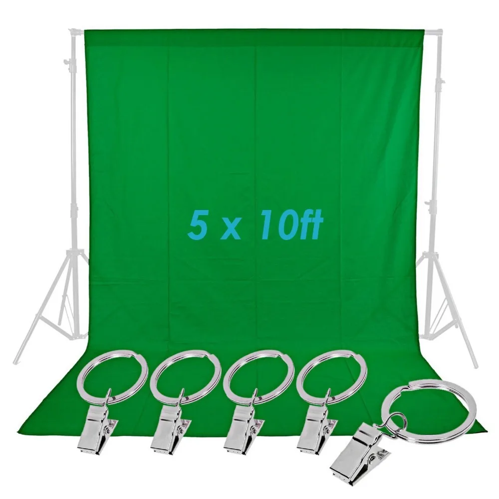 Neewer 1 5x3M PRO фотостудия 100% чистый муслин складной фон белый + 5 пружинных зажимов для