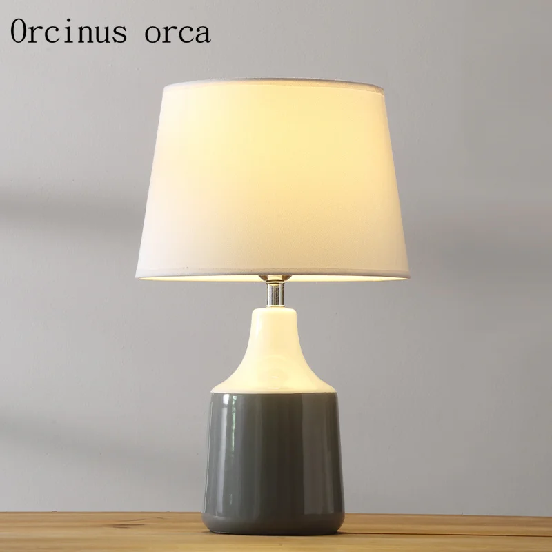 Современная Минималистичная Керамическая Настольная лампа в скандинавском
