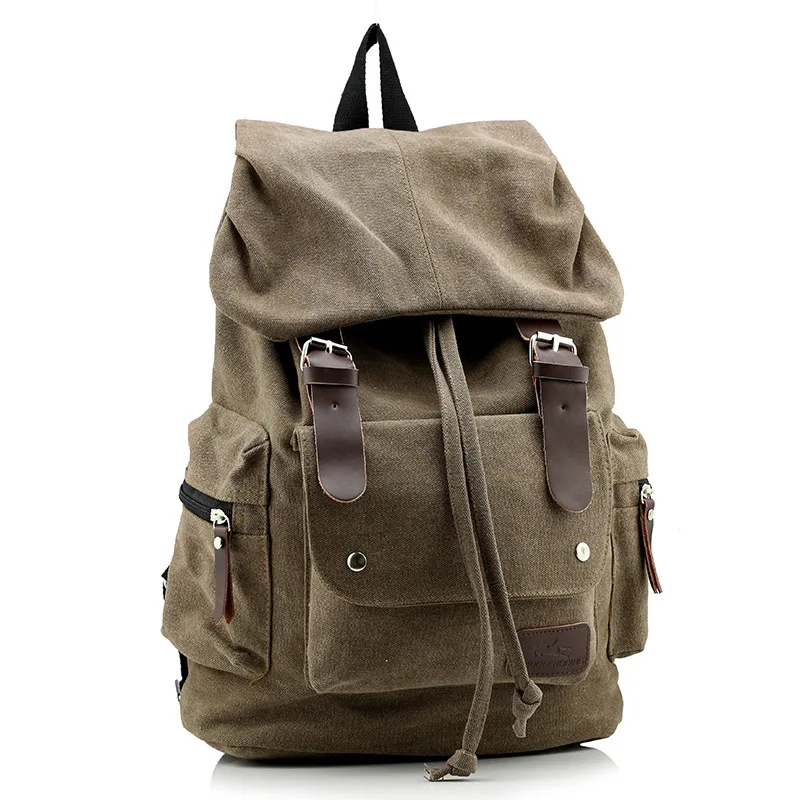 Мужской повседневный рюкзак высокого качества Холщовый женский дорожный для