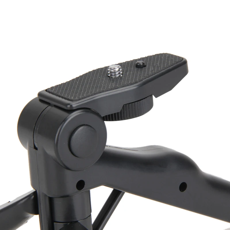 Universal Mini Camera Tripod 1/4 Screw Mount Adapter Mobile Phone Stand Stabilizer Table Tops Tripods Holder Plastic Black | Электроника