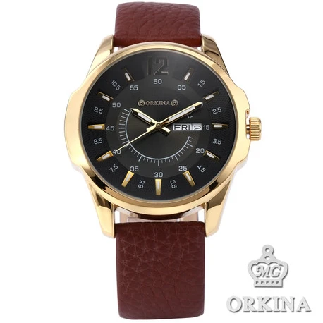 2016 Новый Ограниченной Hardlex Часы Человек Blackcat Orkina Марка Мода Кожа Журнальный