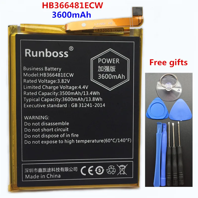 HB366481ECW 3600 мАч аккумулятор высокой емкости для huawei Honor 6c Pro V9 Play JMM-L22+ Инструменты