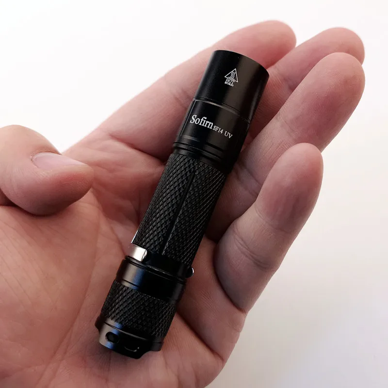 Sofirn SF14 Светодиодный УФ фонарик 365nm AA 14500 для проверки банкнот Охота 2 уровня