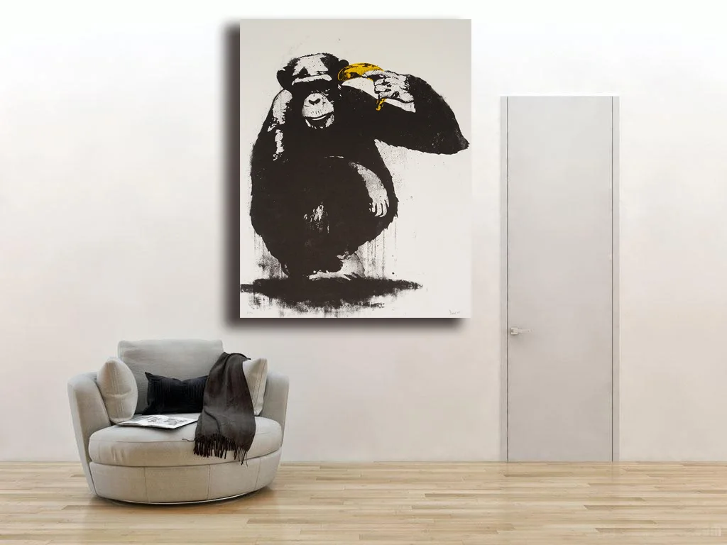 

Large size Orangutans and bananas wall art Canvas Painting For Living Room Home Decoration Oil Painting On Canvas Wall Painting