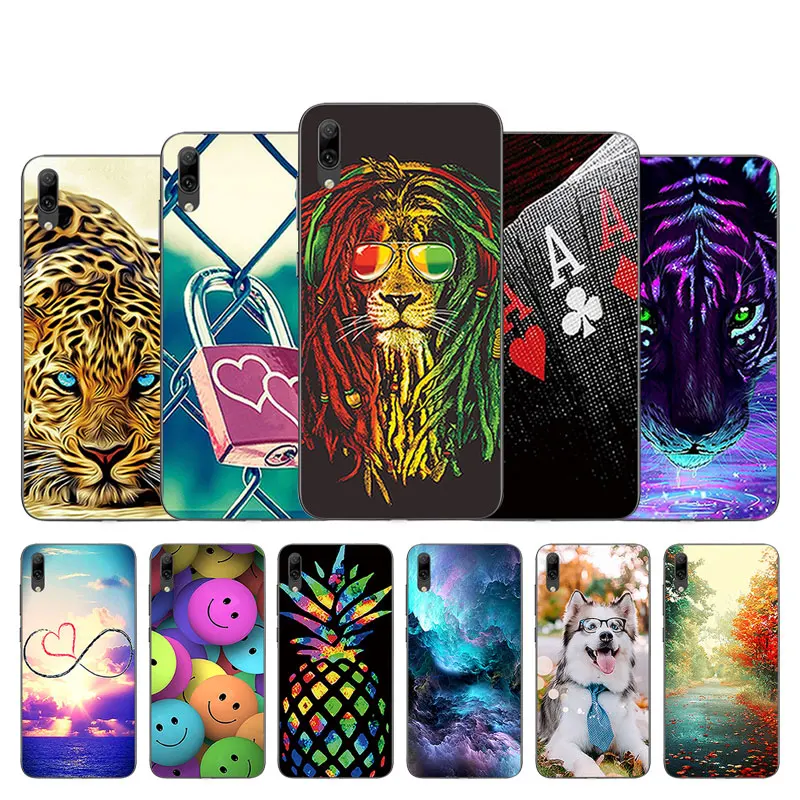 Мягкий ТПУ Для Huawei Enjoy 9 Smile дизайн прозрачный чехол для телефона 6 26 "для Coque