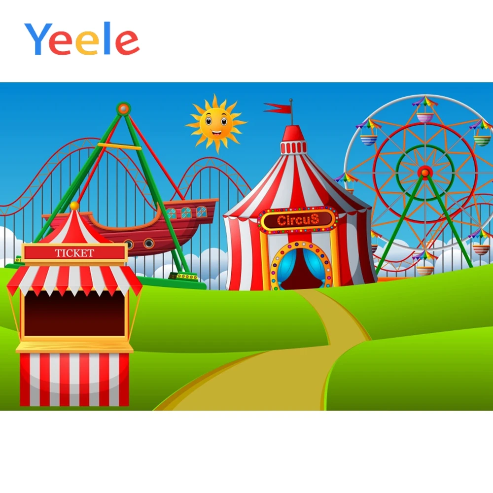 Yeele мультфильм цирк шоу животных горки пиратский корабль сцена Детская