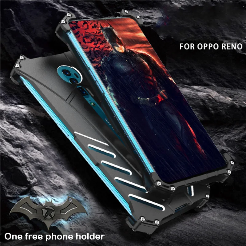 Чехол для OPPO Reno оригинальный телефон роскошный бронированный Алюминиевый