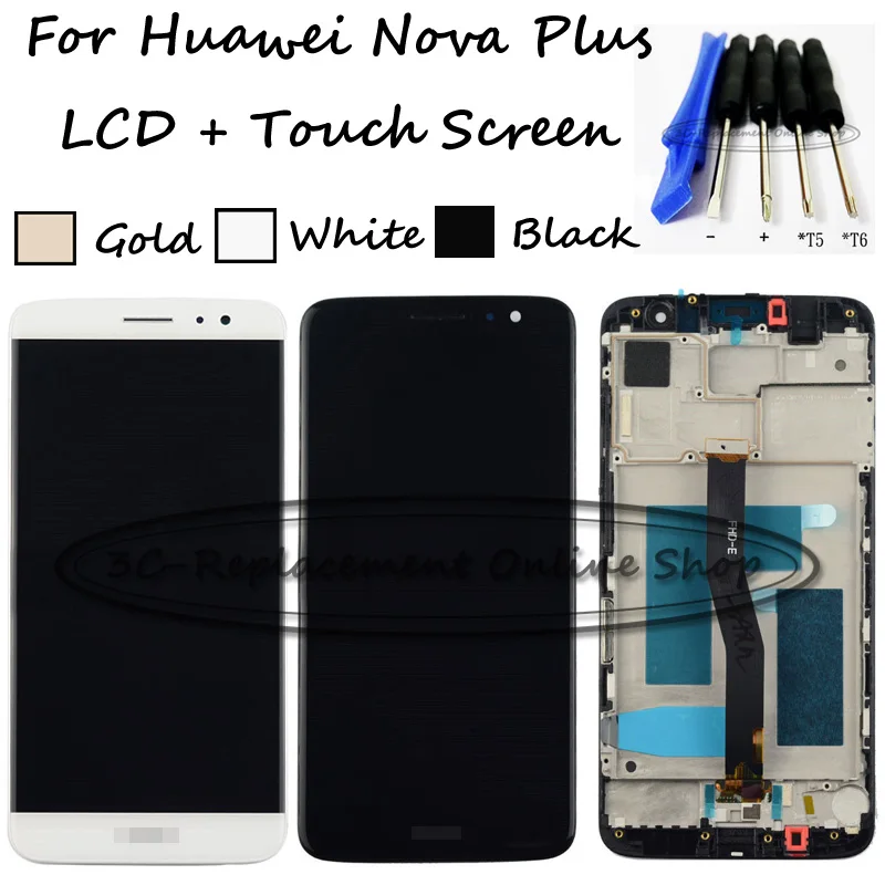 Для Huawei Nova Plus MLA-L01 MLA-L11 MLA-L02 MLA-L12 ЖК-дисплей + сенсорный экран дигитайзер в сборе