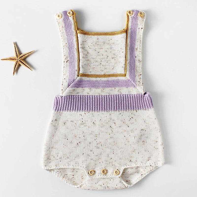 New Princess Baby Rompers with Tassels Knitted Toddler Jumpsuit Sleeveless Solid Infant Overall for Girl Clothes 1PS | Мать и ребенок