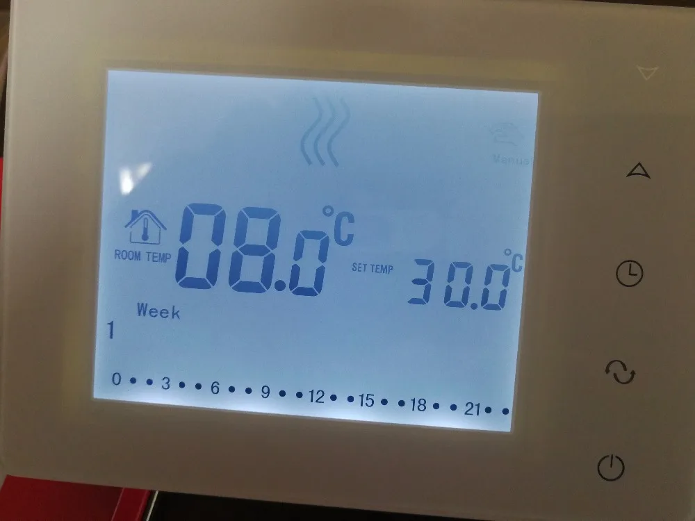 

Wireless touch screen programmable gas boiler thermostat