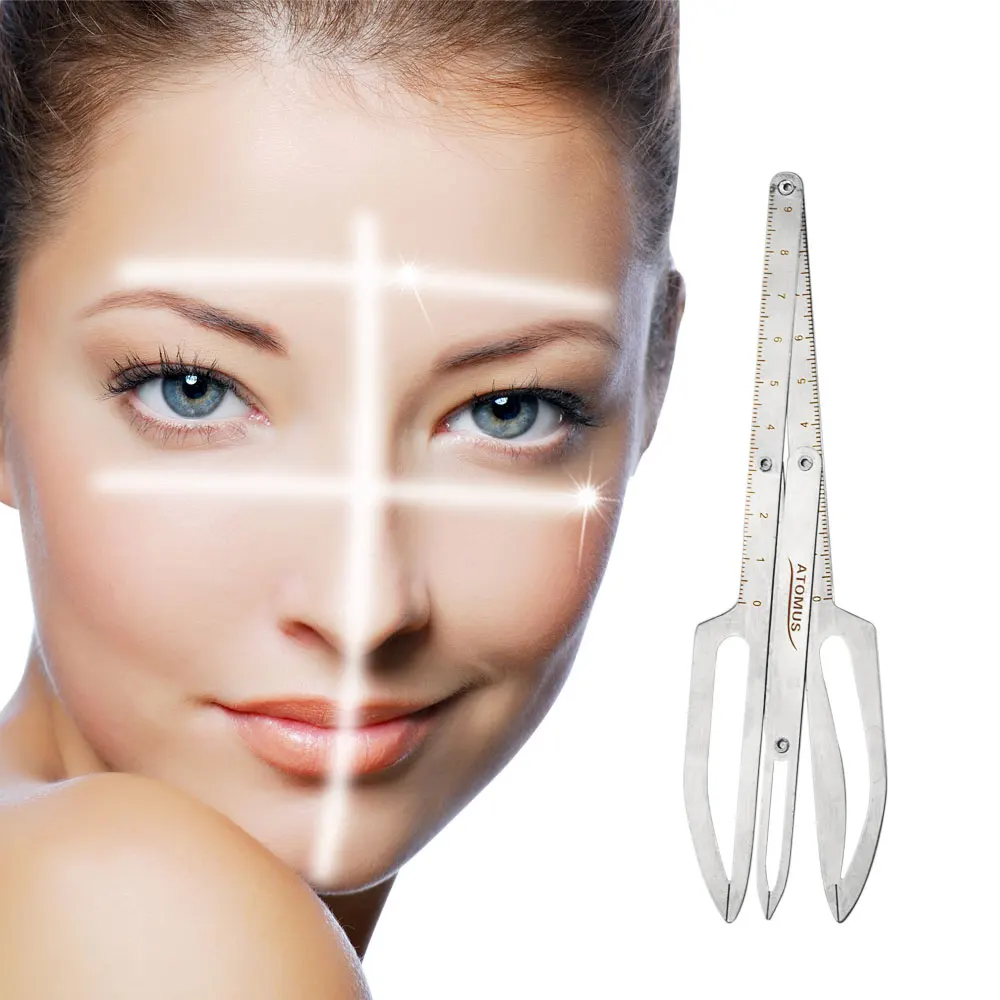 Линейка для макияжа ATOMUS Microblading Перманентная линейка Коррекция бровей макияж