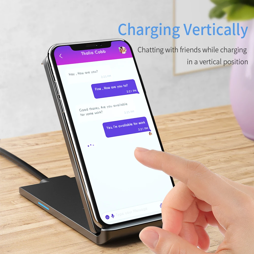 Беспроводное зарядное устройство Essager Qi для iPhone X samsung Xiaomi Mi 9 huawei P30 Pro 10W быстрое зарядное устройство Беспроводная зарядная док-станция