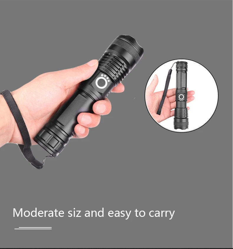 Litwod Z25 1282 CREE XHP70.2 и XHP50 перезаряжаемый Мощный тактический светодиодный фонарик, светильник, мощность лампы, аккумулятор 18650 26650