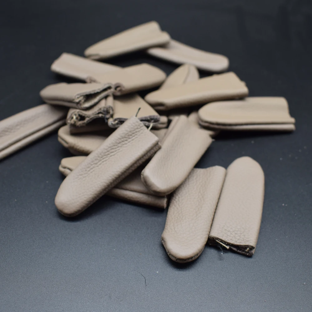 

10pcs Leather Finger Cots Cover Protection For Jewelry Making DIY Craft Tool