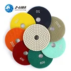 Абразивный диск, Z-LION дюйма, 100 мм, 7 шт.компл., гибкий шлифовальный диск для камня, гранитного пола, для влажной полировки алмазного гранита