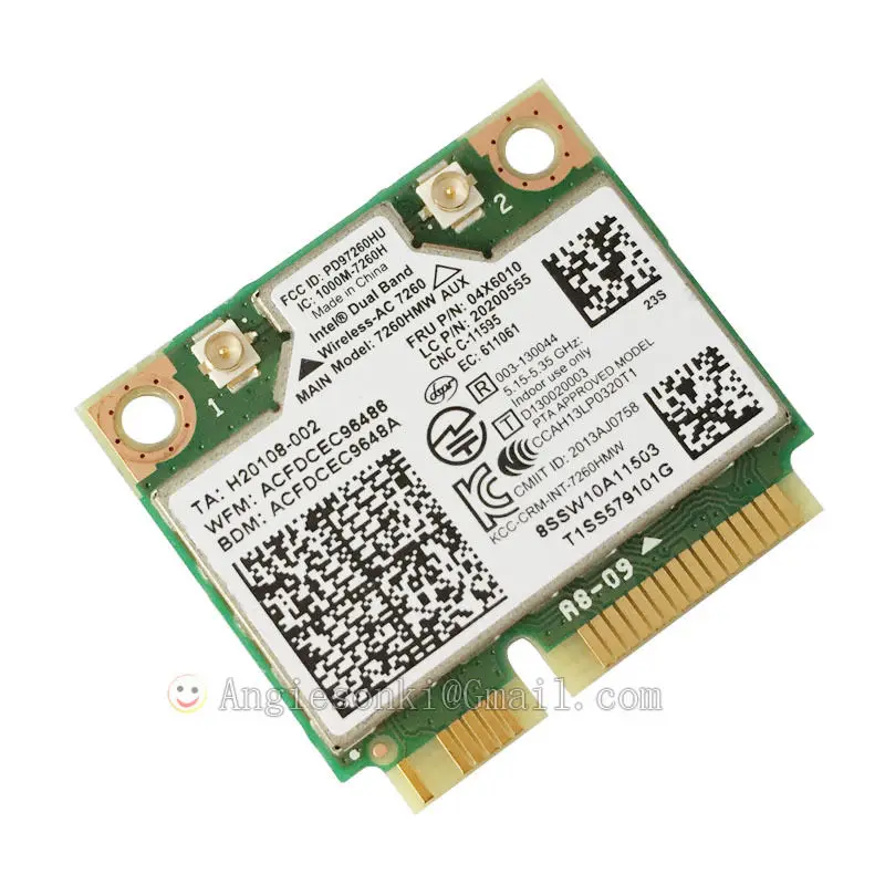 Двухдиапазонная карта 7260HMW 867M WiFi + BT 4 0 Wlan Intel 7260 AC для Lenovo Thinkpad S440 S540 E440 E540 K4350 K4250 B5400