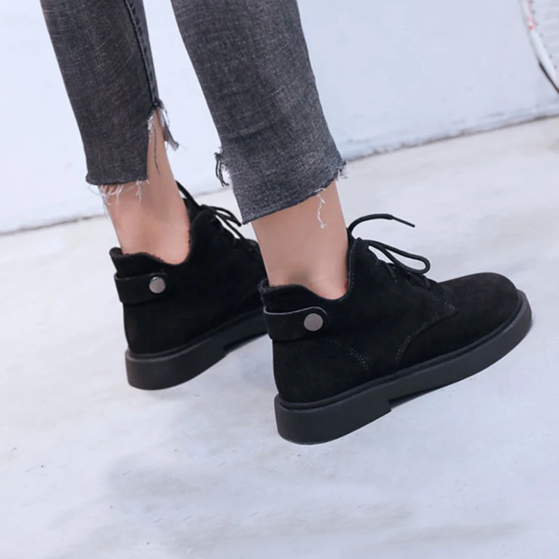 Женские ботинки шикарные Martin в британском стиле Студенческая Уличная обувь