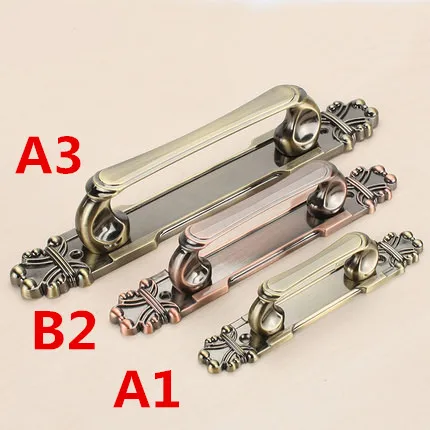 1 шт. Античная латунная деревянная дверная ручка раскладная Установка античная