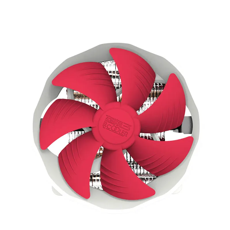 Pccooler V6 4 медные тепловые трубки кулер процессора подходит Вентилятор AMD Intel 775 1150 1151 1155 радиатор охлаждения процессора вентилятор ПК тихий