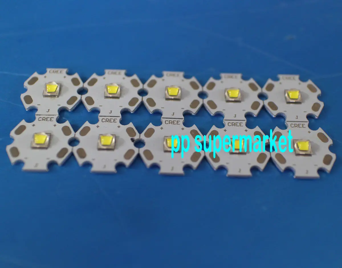5 шт. 10 Вт CREE XM L2 XML2 холодный белый свет 6000k ~ 6500k светодиодная лампа с чипом лампы + 20