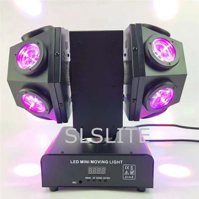 Новый мини 12x10 Вт RGBW 4IN1 светодиодный головной переносное потолочное освещение