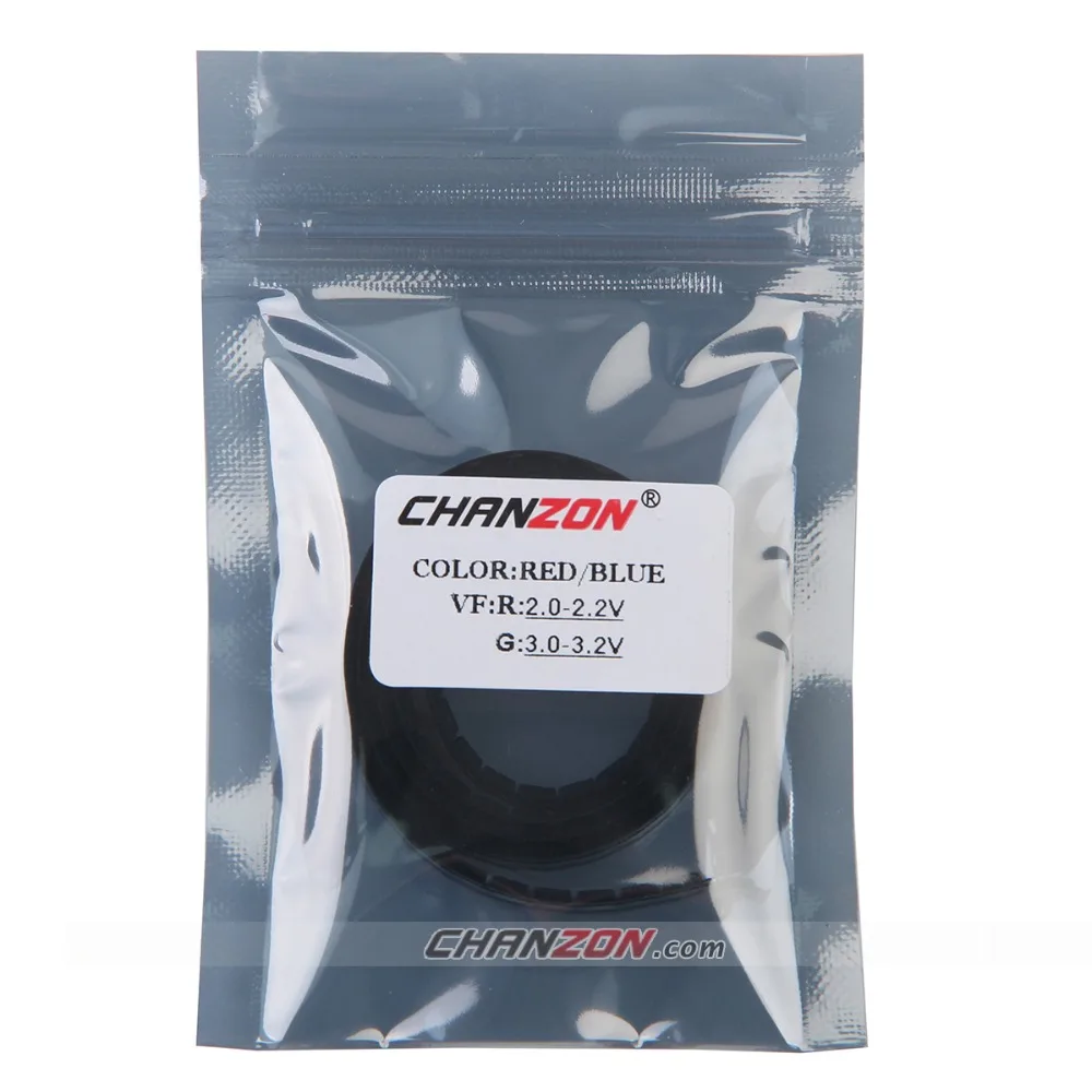 100 шт. SMD 1206 (3227) двухцветная синяя и красная SMT чип 20 мА DC 2 в светодиодный диодный