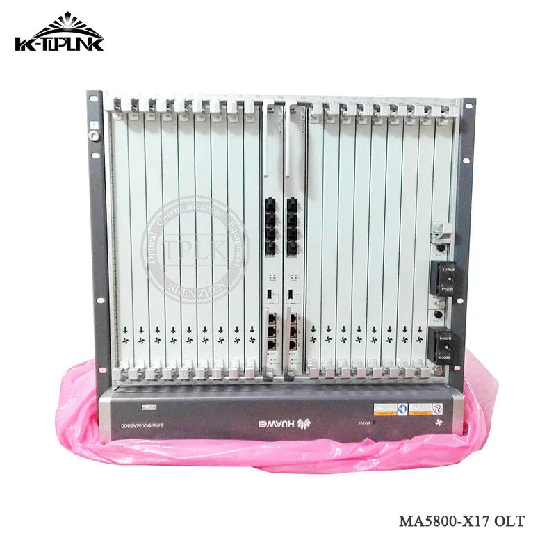 Мазь Хуа Вэй MA5800-X17 OLT Opitcal линии терминал с 2 * МПЛА 4*10G Порты Управление + Пила DC