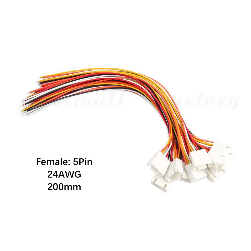 10Sets 2/3/4/5/6 Pin XH2.54mm Wire Cable Connector Male & Female Battery Charging 200mm Length 26AWG|Соединители| |