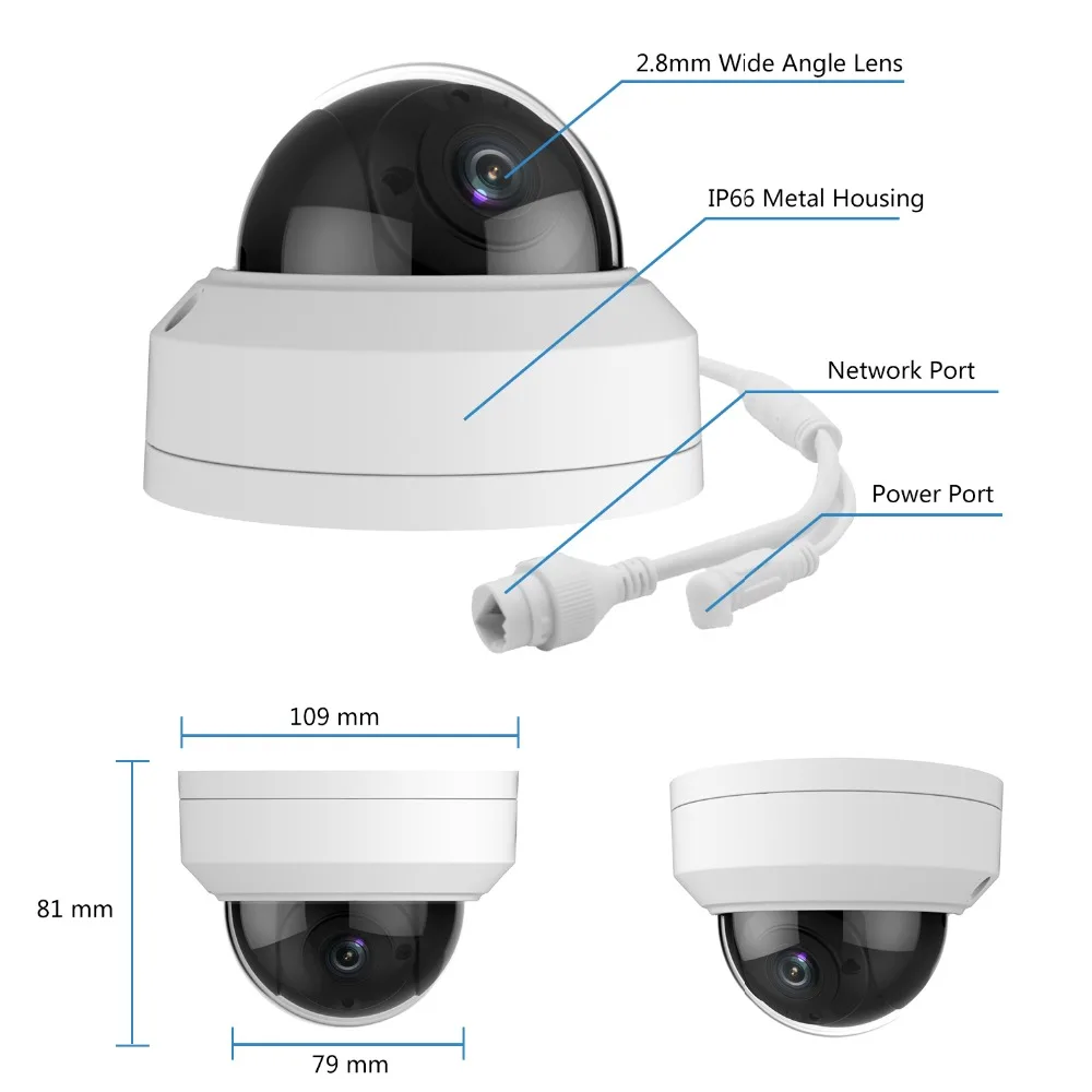 Plug & Play 4CH POE NVR KIT H.265 4 канала безопасности Камера Системы 2 шт. 5 мегапиксельная ip