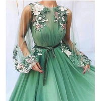 soayle elegant a line evening dress 2019 prom dresses lace applique formal dresses vintage gowns