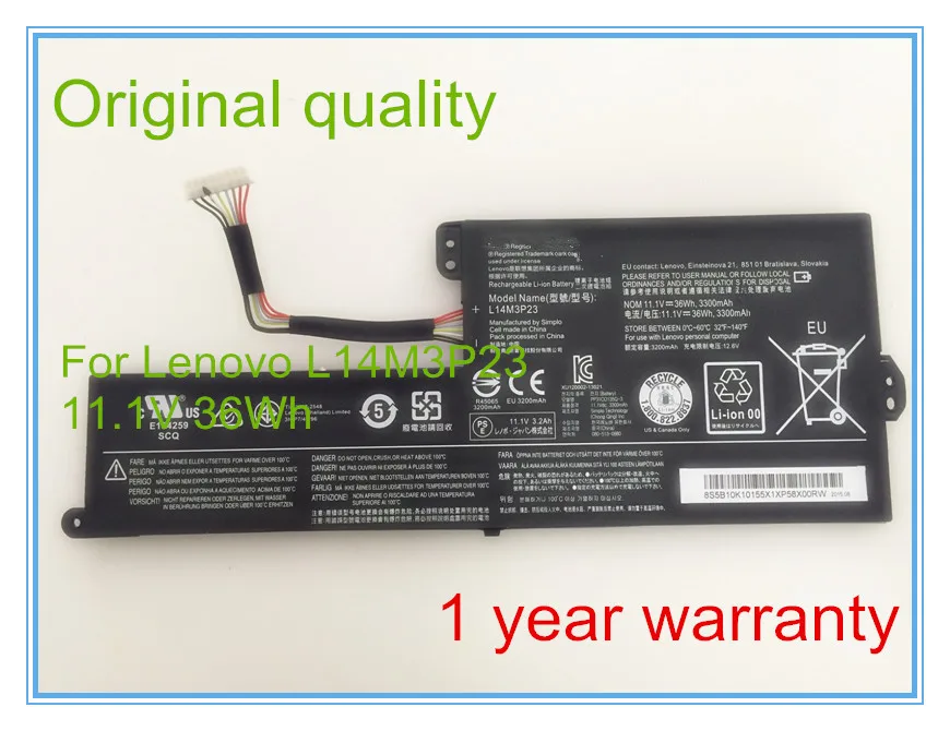 New Original  Chromebook N21 Laptop Battery for L14M3P23 5B10H33230 36Wh 3300mAh