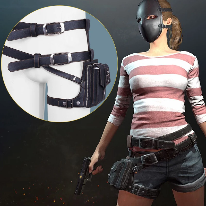 2 цвета Playerunknown's Battlegrounds PUBG ремни для косплея сумка для косплея аксессуары для косплея из искусственной кожи поясная сумка ремень для Вечерние игры