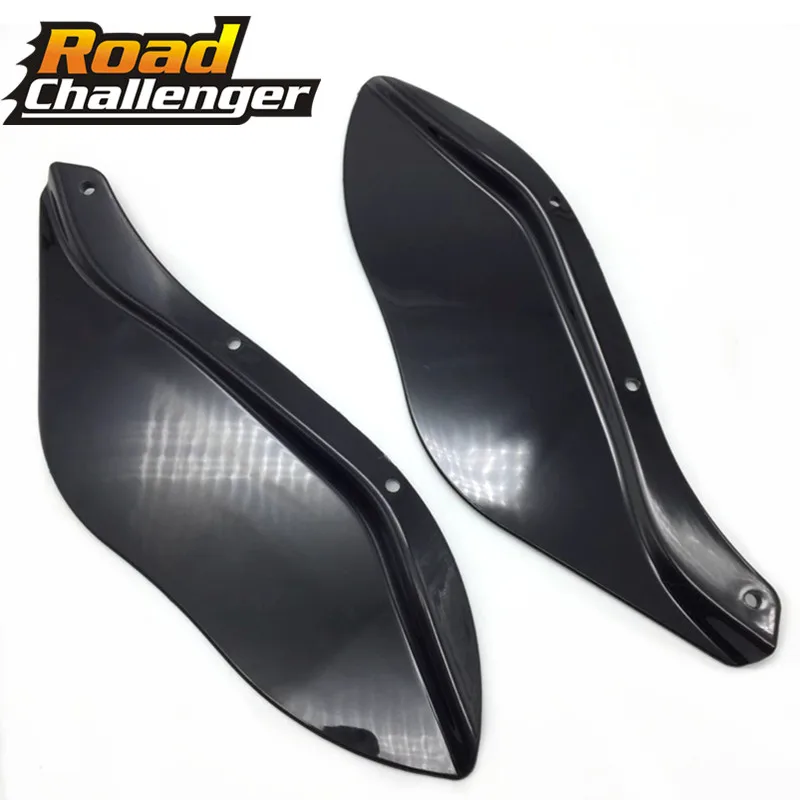 Обтекатель для Harley Electra Glide Street Black Side Wings Air дефлекторы ветровые стекла|Козырьки от