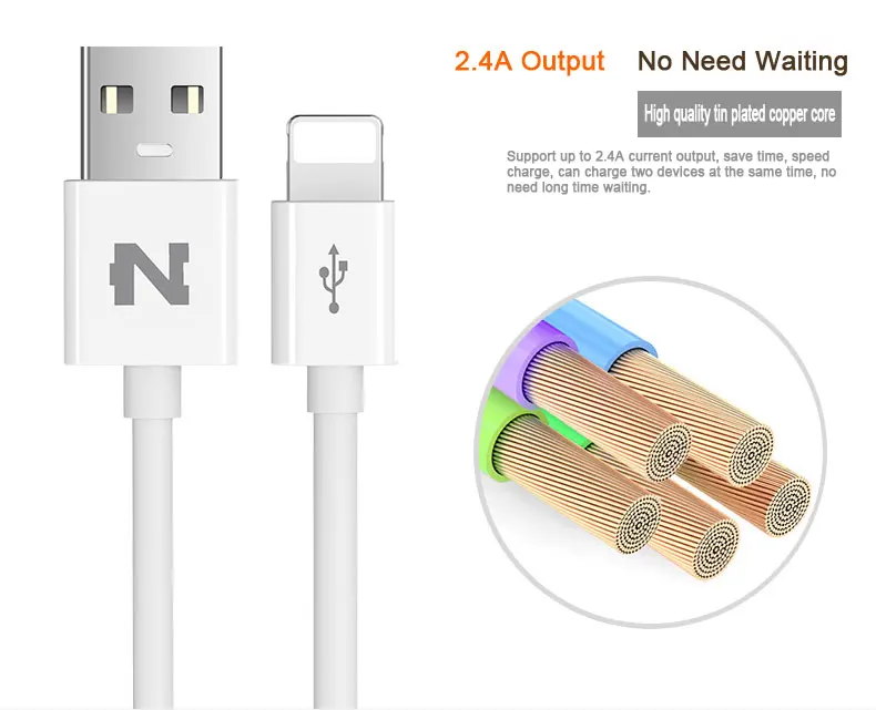 NOHON 2 в 1 USB кабель 8Pin type C Micro для iPhone 7 6 6S Plus iPad iPod для samsung lenovo Nokia LG Android USB провод