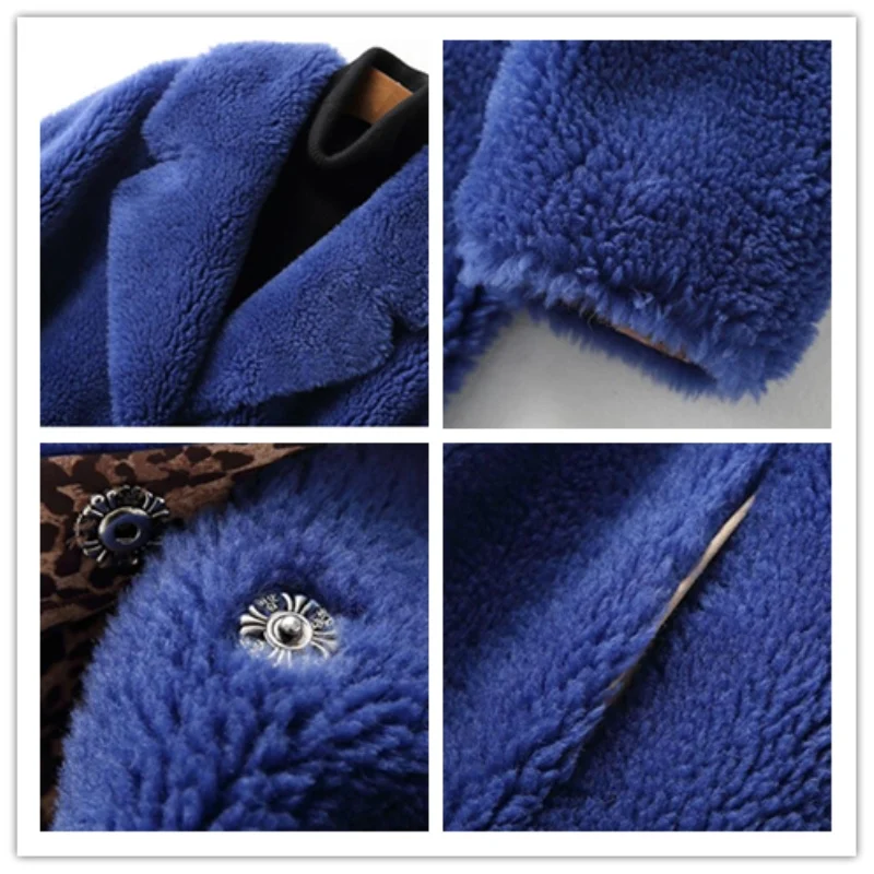 2018 Женское зимнее теплое короткое пальто из овечьей кожи модное темпераментное