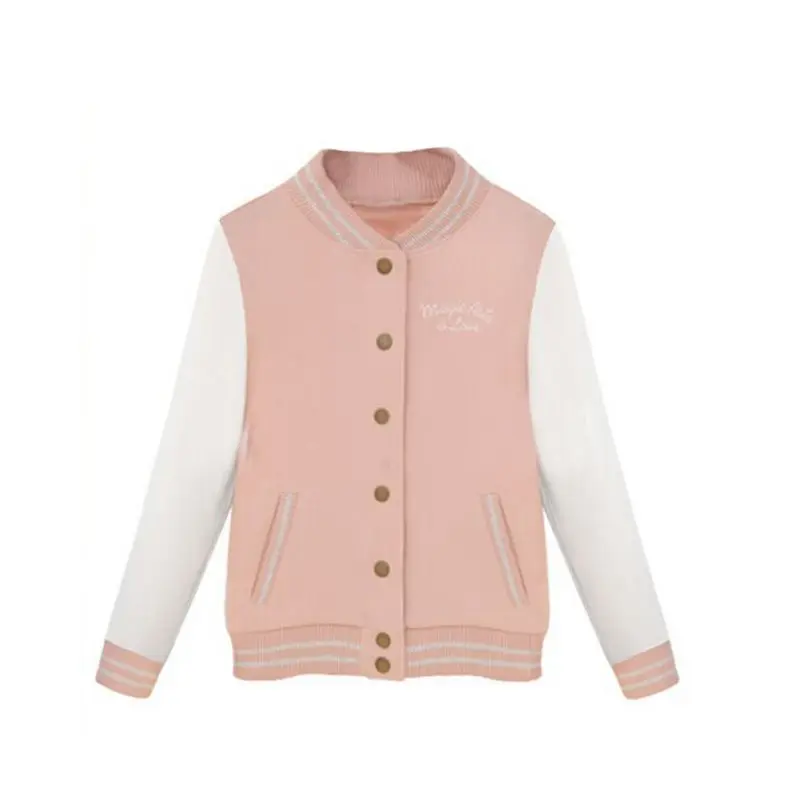 Женские повседневные свитшоты модная бейсбольная одежда толстовки с пуговицами