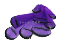 pheasant feathers100pcslot purple lady amherst pheasant tippet loose feathers 4 9cmfeather craft