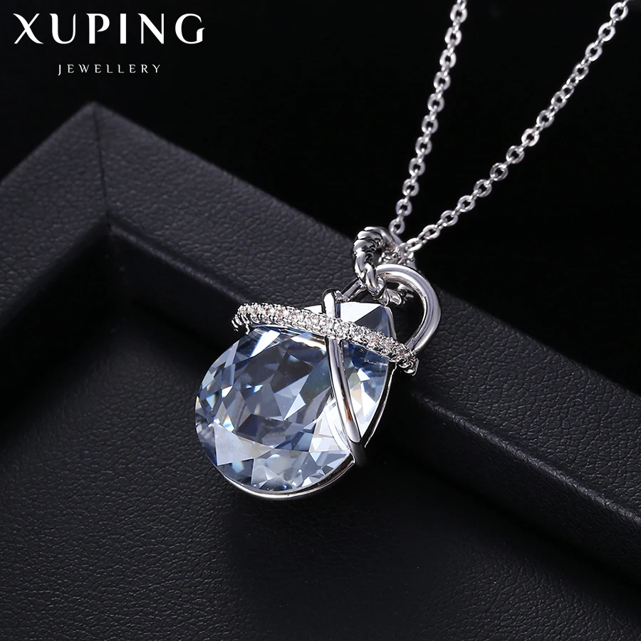 Xuping, Модный кулон, высокое качество, кристаллы от Swarovski, капля воды, подвеска, ожерелья,, для женщин, подарок, M26-43462