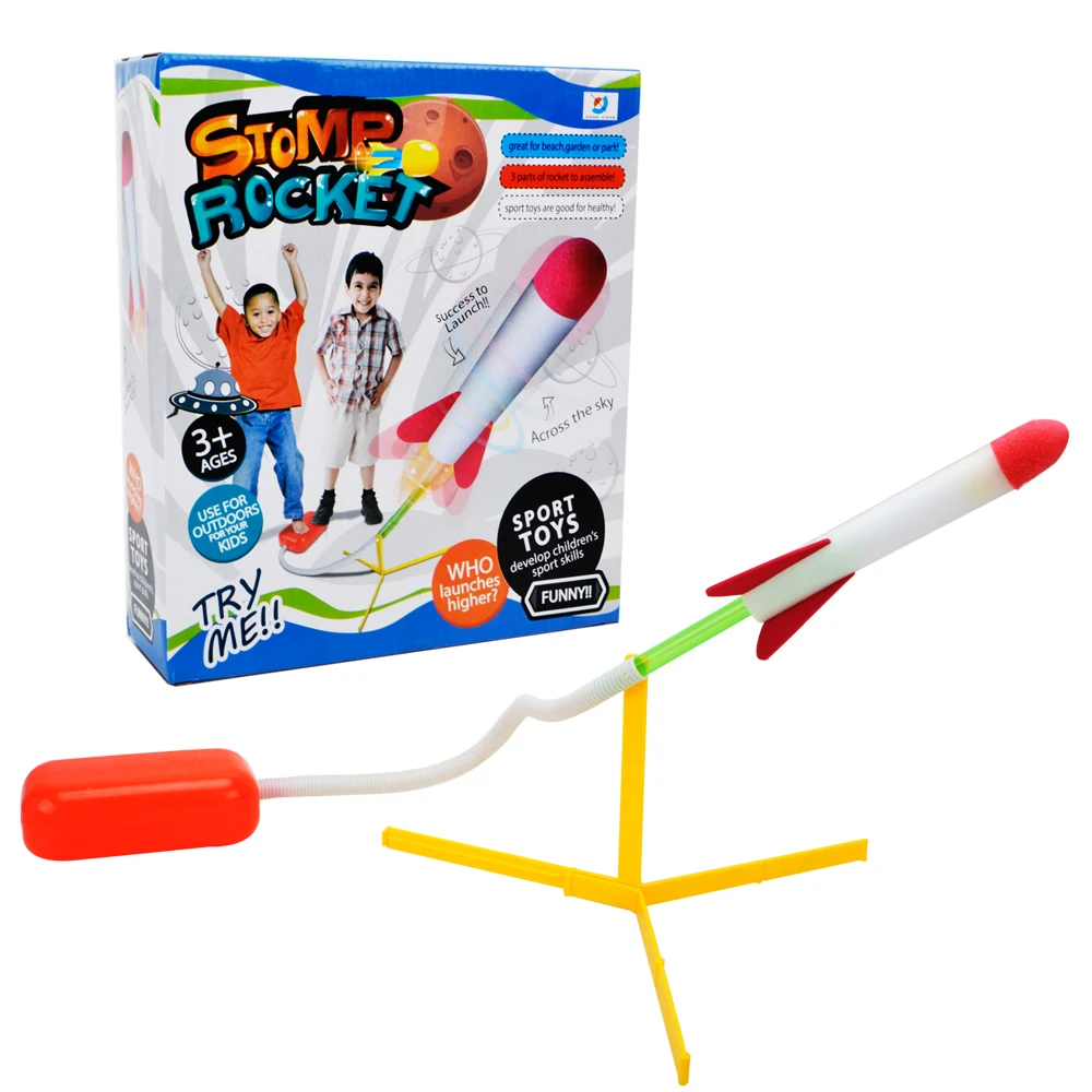 Air Stomp Rocket Blaster набор | включает насос пусковую колодку и 4 пенопластовые ракеты