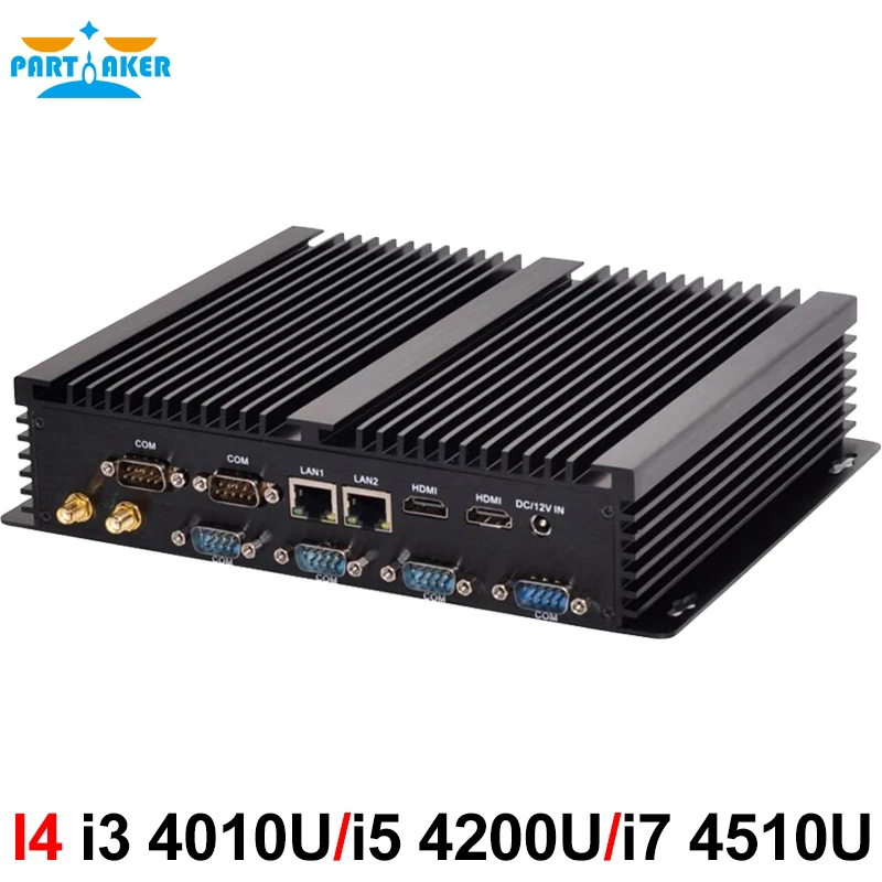 Промышленный мини ПК с 6 COM 2 HDMI Lan Intel i3 4005u 4010u i5 4200u i7 4500u|pc set|pc loudspeakerspc rod |