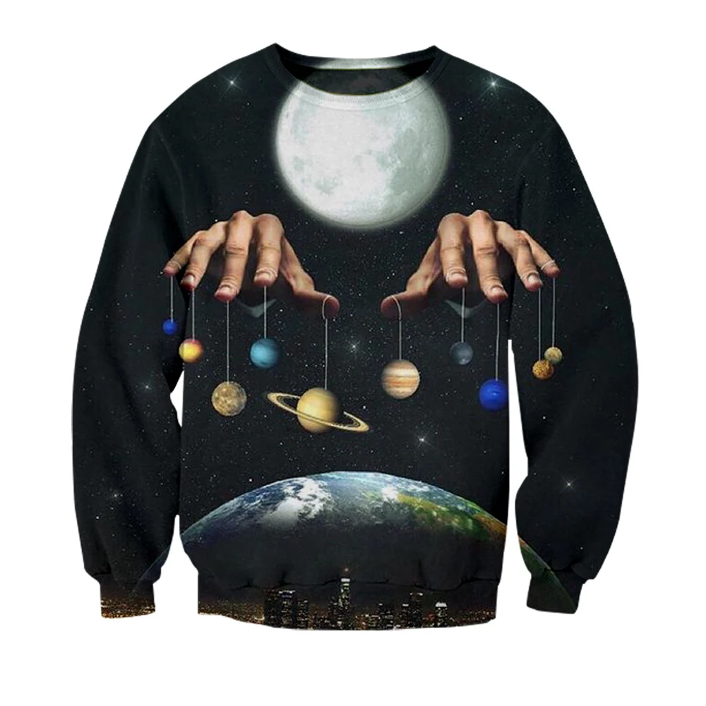 2019 new Fashion 3D print splice Galaxy harajuku mens sweatshirt hip hop men clothes winter women Sports fitness casual wear | Мужская
