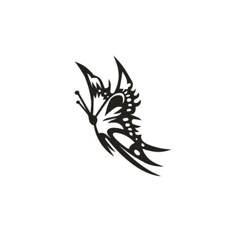 

1PCS 13*10cm Black White Butterfly Car Sticker Reflective Car Decals Styling Covers Accessories Wall