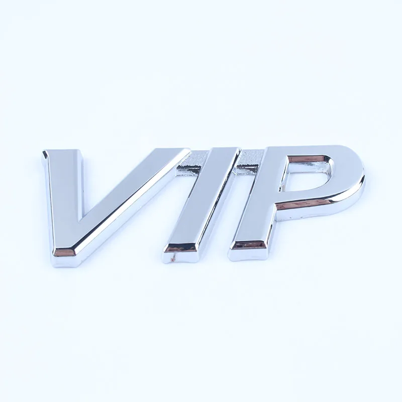 1 шт. Хромовая Серебряная Золотая металлическая 3D логотип VIP Наклейка эмблемы