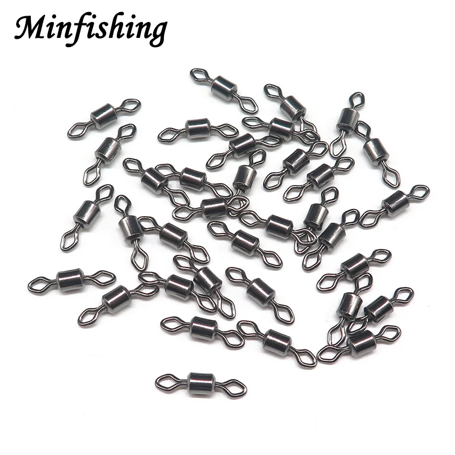 Minfishing 50 шт./лот вращающиеся Вертлюги Из Нержавеющей Стали | Спорт и развлечения